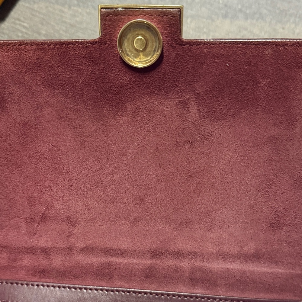 Frame Burgundy/ Purple Leather Crossbody Bag - Picture 3 of 5